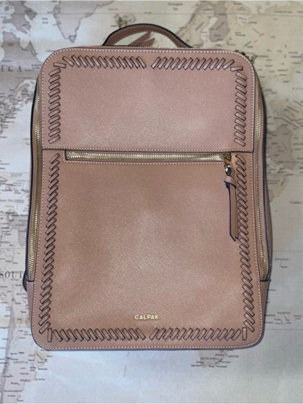 Calpak laptop Backpack in Caramel - Picture 5 of 12
